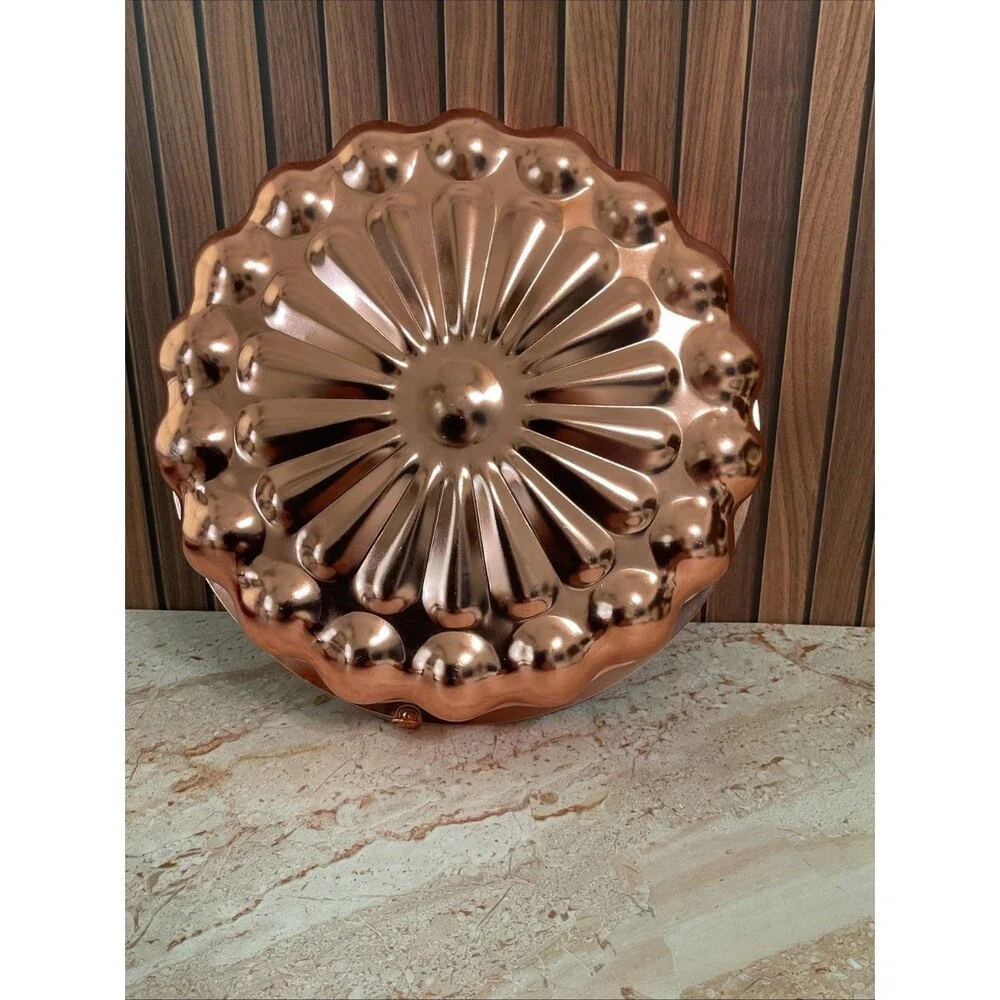 vintage copper  mold  Wall Decor 11.25” Diameter 2.75”